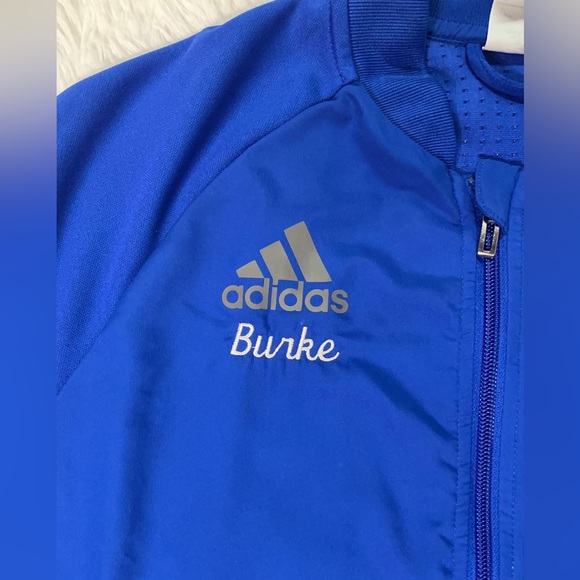 Adidas blue sweater for kids size large - Picture 6 of 7